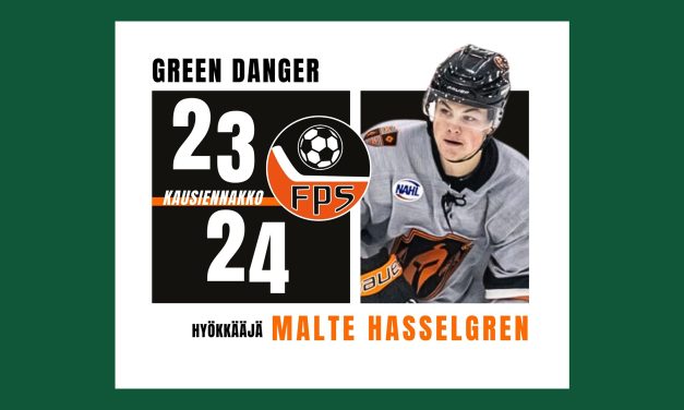 NAHL mestari Malte Hasselgren Forssaan